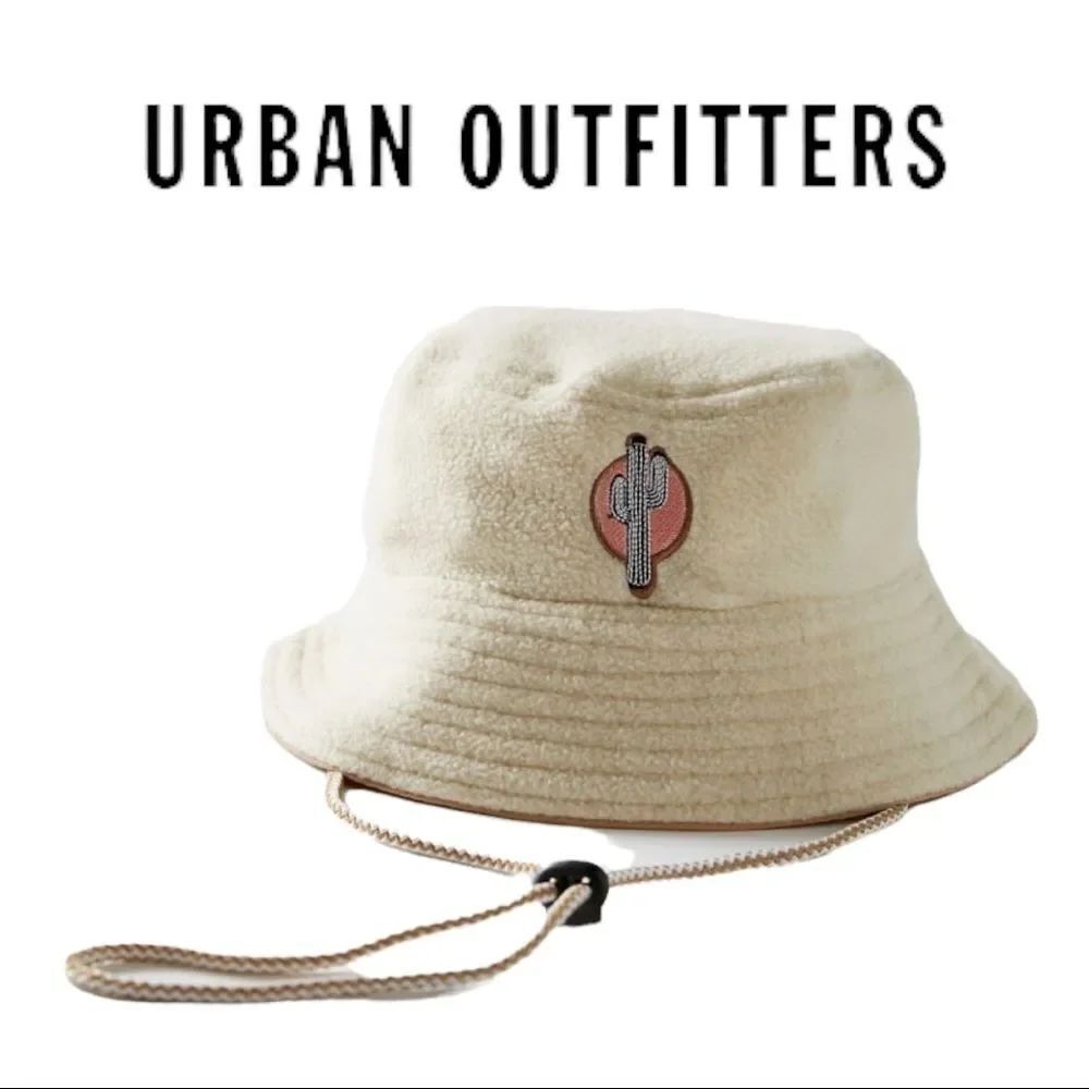 NEW Urban Outfitters Cactus Fleece Women's Safari Bucket Cap Hat